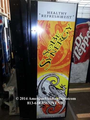 Dixie narco 501e can &amp; bottle soda machine ~ sobe graphics ~ 30 day warranty!!! for sale