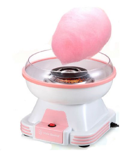 Pink Bunny Children Mini cotton candy machine Electric candy machine 220V