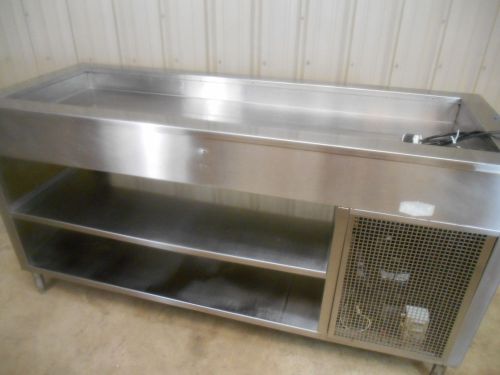 70&#034; refrigerated cold well w/ stand &amp; shelves for sale