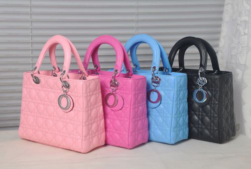 1PC Women&#039; Fashion Luxury PU Leather Grid Waterproof Makeup Handbag Shoulder Bag