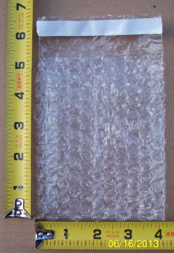 50 4x5.5  clear self-sealing bubble out pouches / bubble wrap bags  4 x 5 1/2 for sale