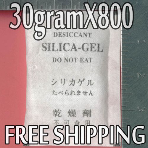 30 gram x 800 pk &#034;dry &amp; dry&#034; silica gel desiccant - safe box vault reusable for sale