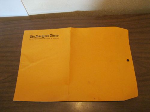 The New York Times manila envelope  229 West 43rd Street NYC
