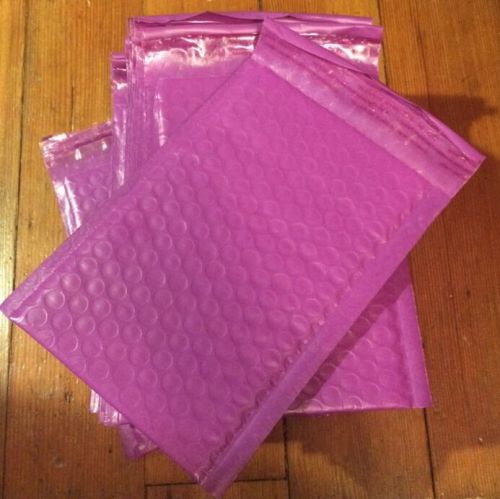LOT OF 24 PURPLE - 4X8 POLY BUBBLE SHIPPING MAILERS 4.5X8 ENVELOPES