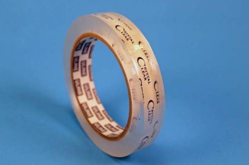6 - 3/4&#034; x 2,592&#034; (72 yds) crystal clear transparent tape, 3&#034; core, s-3274 for sale