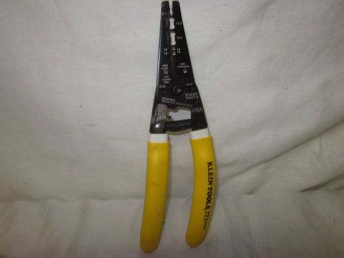 New Klein Tools Cable Cutter/Stripper Pliers Model#K1412 Electrician CATV