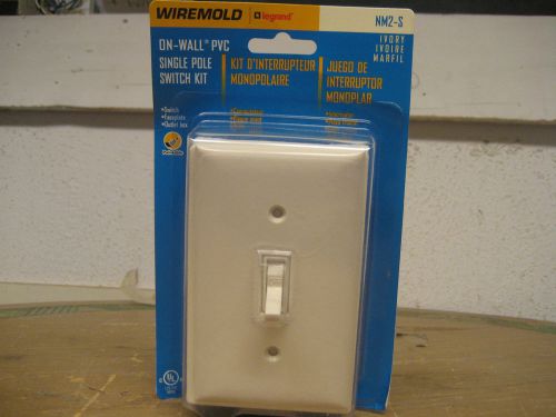 Wiremold On-Wall PVC Single-Pole Switch Kit NM2-S (Ivory) Lot of 50