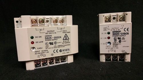 Omron Power Supply S82K-05024 and S82K-01505