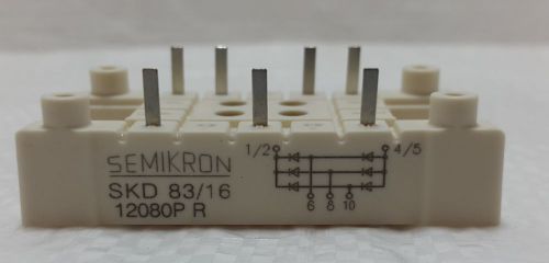 New  SKD 83-16  3 Phase Diode Module 83 Amps / 1600 Volts  Semikron Make