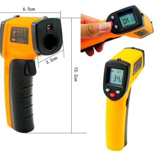 Non-contact ir infrared digital temperature temp thermometer laser point gun for sale