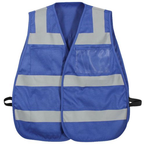 Blue Hi Visibility All Weather Safety Vest - Rothco Polyester Hi-Vis Vests