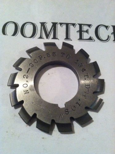 USED INVOLUTE GEAR CUTTER #2 20 55-134T 7/8&#034;bore Brown And Sharpe