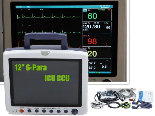 12.1-inch 6-Parameter Patient Monitor Vital Sign System+7-lead ECG waveform SpO2