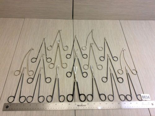 Snowden pencer v mueller scanlan surgical scissors forceps lot of 19 #834 for sale