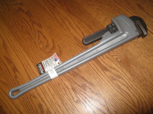 New ridgid 31105 24&#034; aluminum straight pipe wrench - model 824 for sale