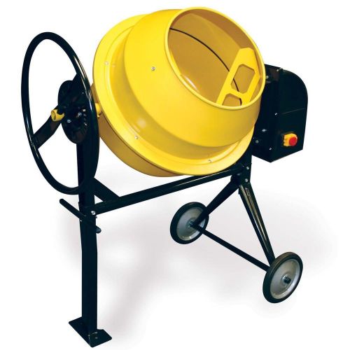 Cement Mixer 3.5 Cubic Ft - 110 Volts - 2/3 HP Motor - 180 lbs Dry Mix Capacity