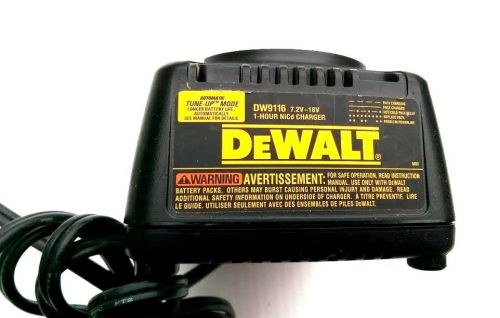 DeWalt DW9116 Charger 7.2 Volt - 18 Volt Pod Style 1 Hour NiCd Battery Charging