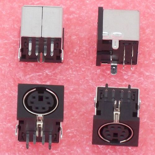 12x MD-S6100-12 SHIELDED PS/2 JACK, MINI DIN6 CONNECTOR, RIGHT ANGLE PCB MOUNT †