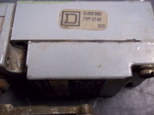 Square d limit switch class 9007 series a type complete switch c62b2 with lever for sale