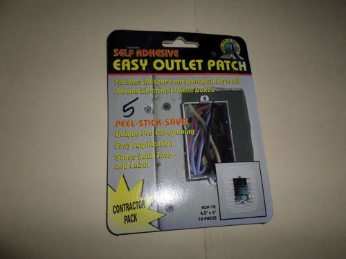 10 Pack SELF ADHESIVE Easy Outlet Patch 4.5-inches x 6-inches Contractor Pack