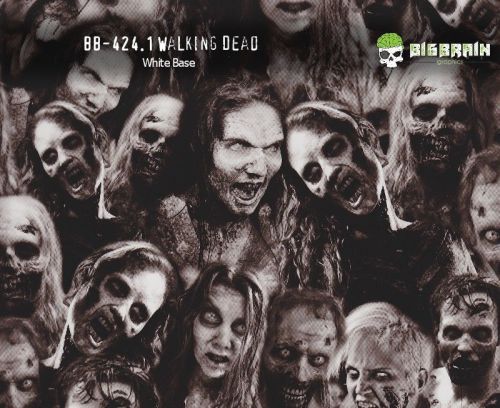 1 m (3.3 ft) Walking Dead Zombies Skulls Hydrographics Film 100 cm Free Ship