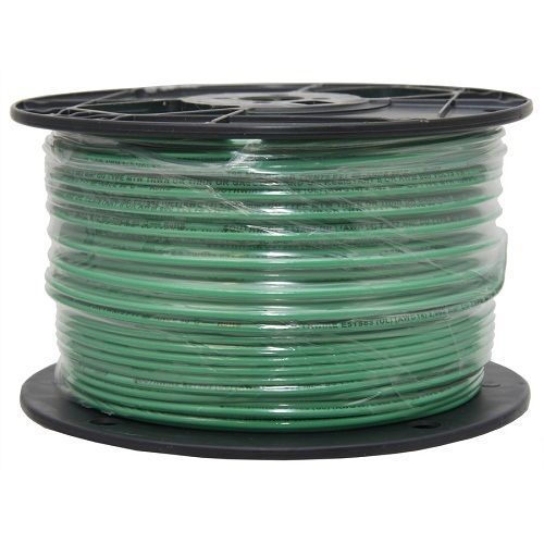 500-ft 12-AWG Solid Conductor Soft Copper PVCTHHN Wire Cable By-the-Roll Green