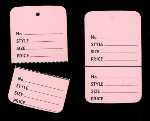 PRICE TAGS NO-STRING PERFED TEAR-OFF CARD STOCK #T1-1 (2 7/8&#034; X 1 3/4&#034;) QTY 750
