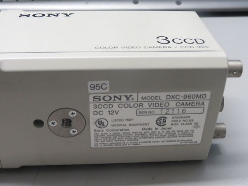 Sony 3CCD Color DXC-960MD Video Camera With Olympus U-PMTV Lens