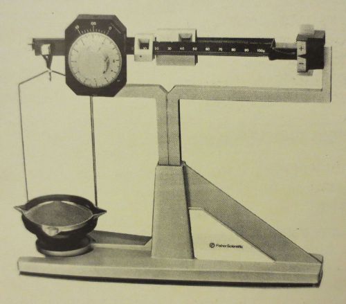 Mechanical Beam Balance - FIsher Scientific model no. 411 catalog no. 02-020-411