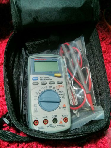 Mastech MS8209 Auto Range Lux Sound Humidity Multimeter with case and cables