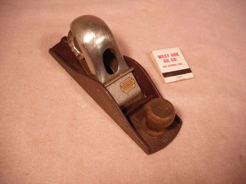 nice vintage STANLEY # 110 wood plane from estate