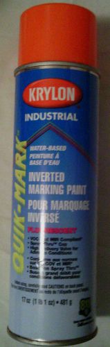 Krylon industrial quik-mark water-based inverted marking paint flour. orange for sale