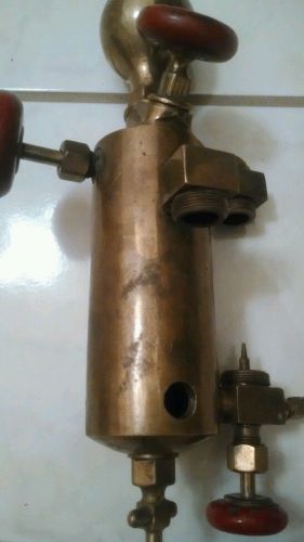 Antique hit miss brass detroit lubricator steam gas tractor vintage