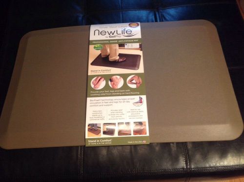 Newlife Gel-Pro Bio-Foam Anti-Fatique Kitchen Floor Mat 20X32&#034; stone brown color