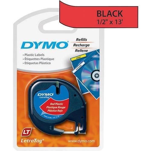 Label Dymo Letra Tag Red 1 / 2 X13 91333