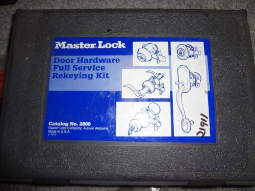 Master lock rekeying kit
