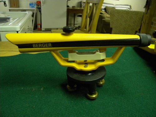 Berger instruments model 135 level and transit level- tripod and measure stick for sale