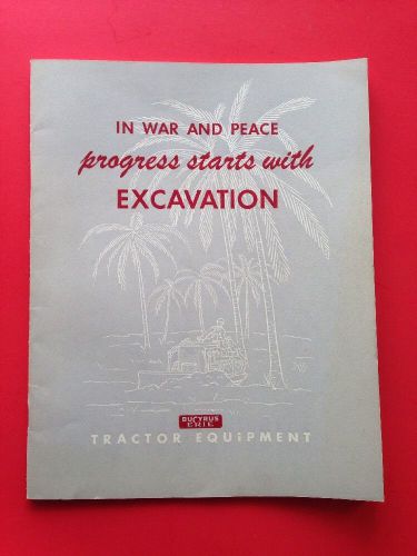 Original In War And Peace Progress Starts With Excavation Brochure