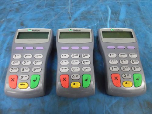 Lot of 3 verifone pinpad mn:100se pn: p003-180-02-us for sale