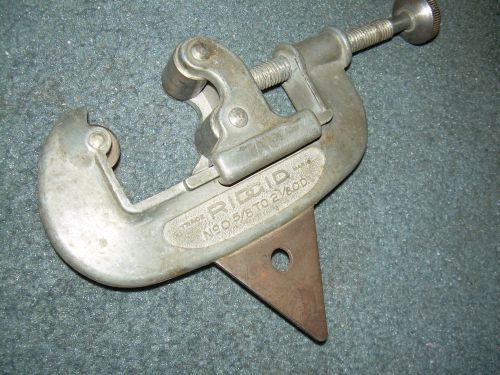 VINTAGE RIDGID TOOL CO  RIDGID NO. 0 - 5/8 TO 2 1/8&#034; O.D PIPE CUTTER ELYRIA OHIO