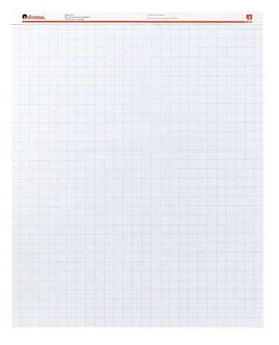 Universal Recycled Easel Pads, Quad Ruled, 27 x 34 in, 50-Sheet 2/Ctn (UNV35602)