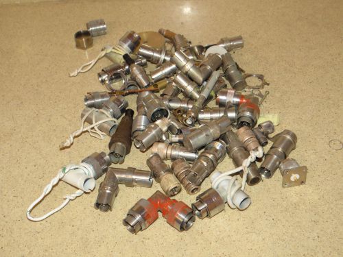 ^^ CONNECTOR LOT # 21  (38+ PIECES)- GENERAL RADIO  - ELBOWSS- PLUGS MORE