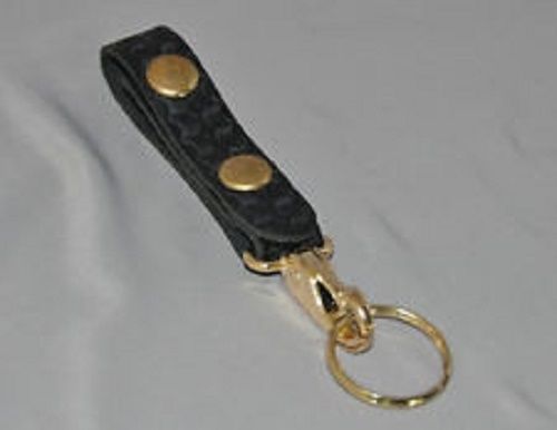 Gould &amp; goodrich key strap black w/ brass fits belts up to 2-1/4&#034; model b122br for sale