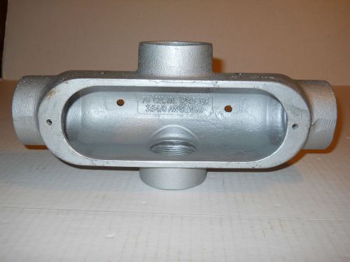1 Electric Conduit Body 2&#034; x Mall Iron Form 35 malleable Iron 76cu in 1245cc New