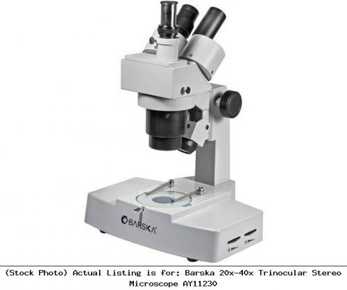 Barska 20x-40x Trinocular Stereo Microscope AY11230