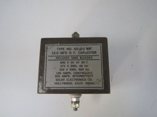 Solar 6512-106R 10µF 600V capacitor for EMC testing