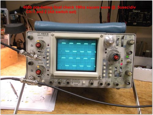 TEKTRONIX 465B 100 Mhz  Analog  2-ch  Inspected, Tested , Adjusted (Late Build)