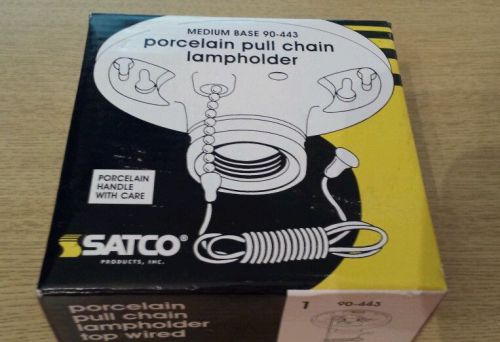NEW Satco Porcelain Pull Chain Lampholder