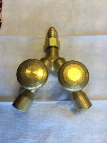 Western Y Valved Connection Solid Brass NEW!