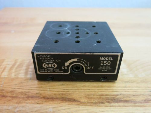 Newport Research  NRC Model 150 Magnetic Insrtument Base-Tested and working